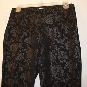 Black Patterned Classy Pants